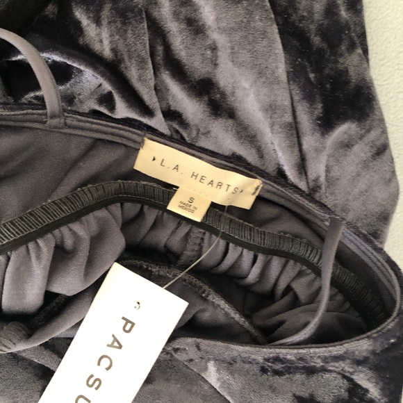 NWT pacsun crushed velvet romper - Picture 4 of 4